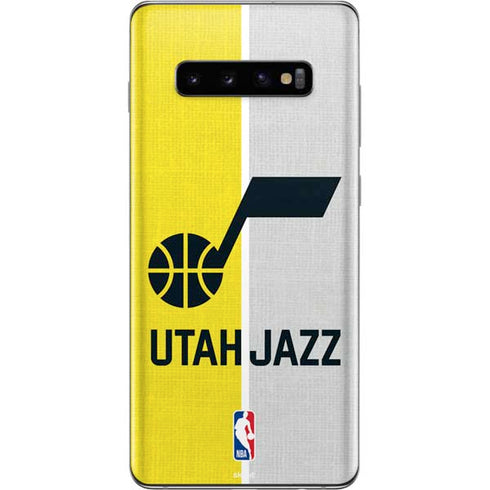 NBA Utah Jazz Split Canvas Galaxy S10 Plus Skin