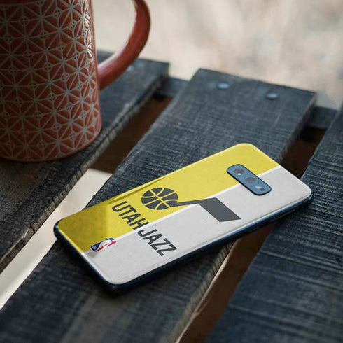 NBA Utah Jazz Split Canvas Galaxy S10e Skin