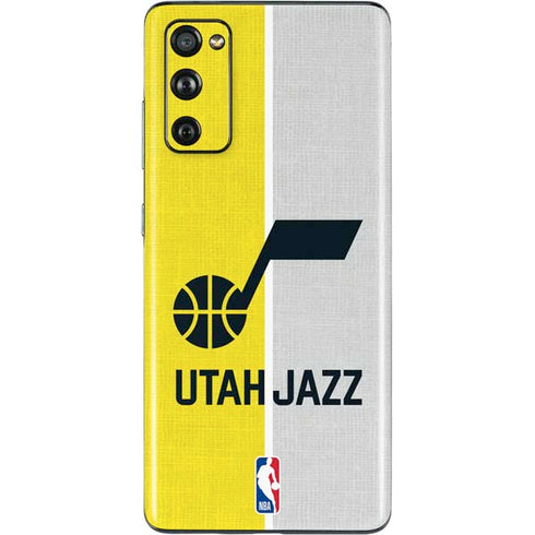 NBA Utah Jazz Split Canvas Galaxy S20 Fan Edition Skin
