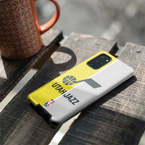 NBA Utah Jazz Split Canvas Galaxy S20 Plus Pro Case