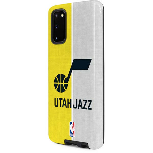 NBA Utah Jazz Split Canvas Galaxy S20 Pro Case