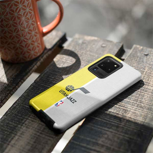 NBA Utah Jazz Split Canvas Galaxy S20 Ultra 5G Pro Case