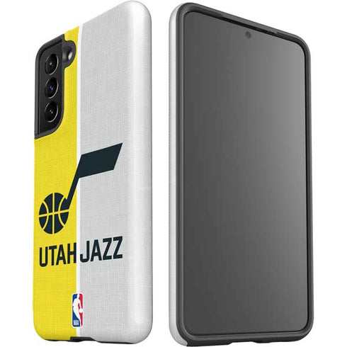 NBA Utah Jazz Split Canvas Galaxy S21 5G Pro Case