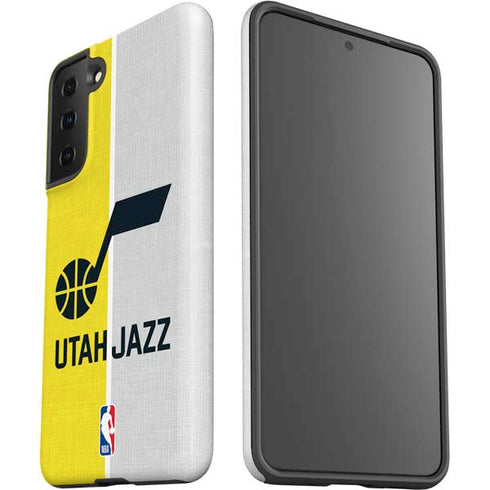 NBA Utah Jazz Split Canvas Galaxy S21 FE Pro Case