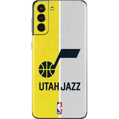NBA Utah Jazz Split Canvas Galaxy S21 Plus 5G Skin