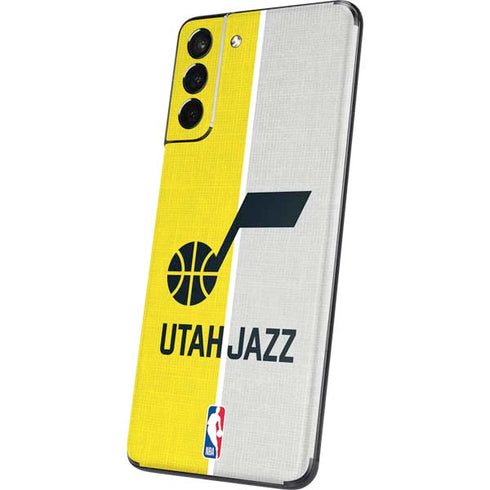 NBA Utah Jazz Split Canvas Galaxy S21 Plus 5G Skin