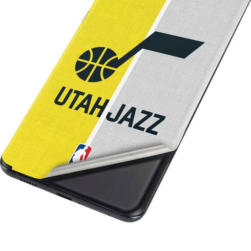 NBA Utah Jazz Split Canvas Galaxy S21 Plus 5G Skin
