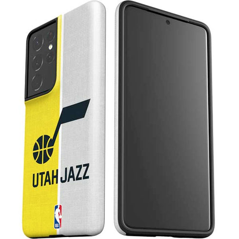 NBA Utah Jazz Split Canvas Galaxy S21 Ultra 5G Pro Case