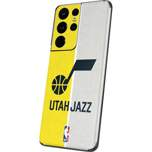 NBA Utah Jazz Split Canvas Galaxy S21 Ultra 5G Skin