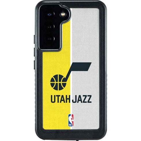 NBA Utah Jazz Split Canvas Galaxy S23 Plus Waterproof Case