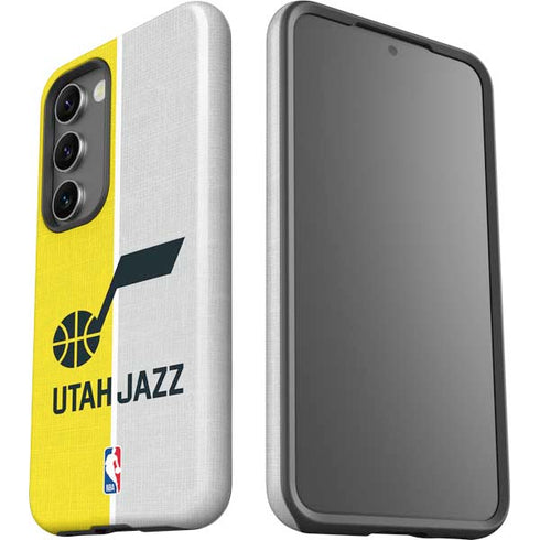 NBA Utah Jazz Split Canvas Galaxy S23 Pro Case