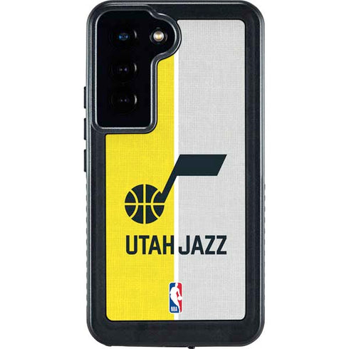 NBA Utah Jazz Split Canvas Galaxy S23 Waterproof Case