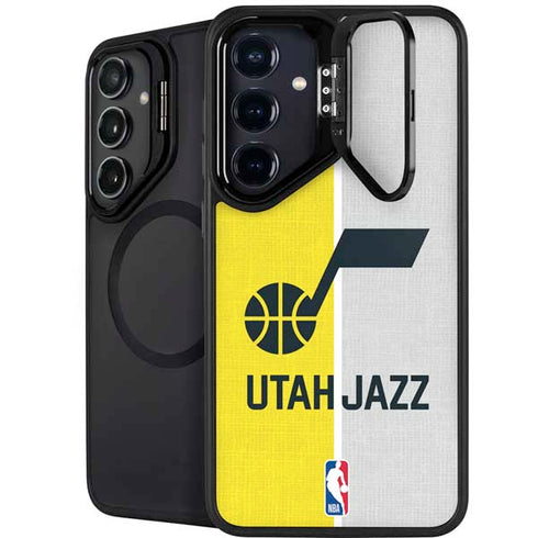 NBA Utah Jazz Split Canvas Galaxy S25 Kickstand Case