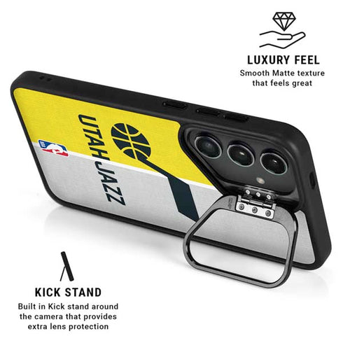 NBA Utah Jazz Split Canvas Galaxy S25 Kickstand Case