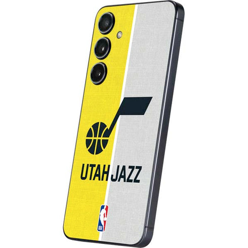 NBA Utah Jazz Split Canvas Galaxy S25 Plus Skin