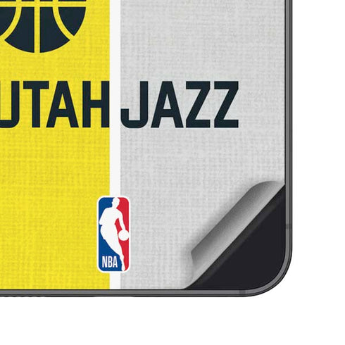 NBA Utah Jazz Split Canvas Galaxy S25 Plus Skin