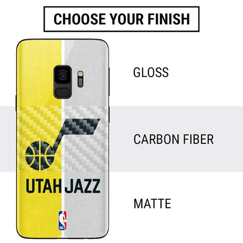 NBA Utah Jazz Split Canvas Galaxy S9 Skin