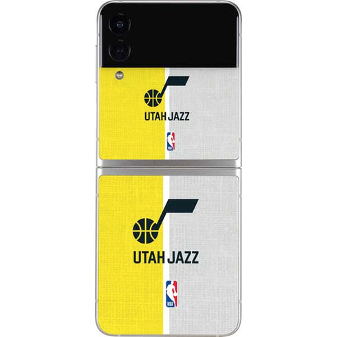 NBA Utah Jazz Split Canvas Galaxy Z Flip3 5G Skin