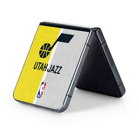 NBA Utah Jazz Split Canvas Galaxy Z Flip5 5G Skin