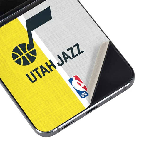 NBA Utah Jazz Split Canvas Galaxy Z Flip5 5G Skin