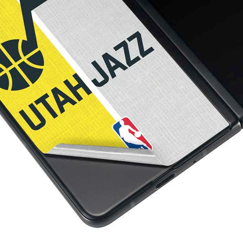 NBA Utah Jazz Split Canvas Galaxy Z Fold3 5G Skin
