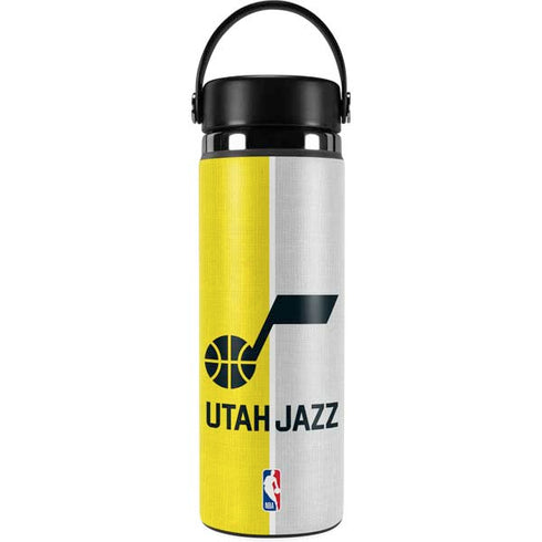NBA Utah Jazz Split Canvas Hydro Flask 20oz Wide Mouth Skin