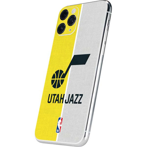 NBA Utah Jazz Split Canvas iPhone 11 Pro Skin