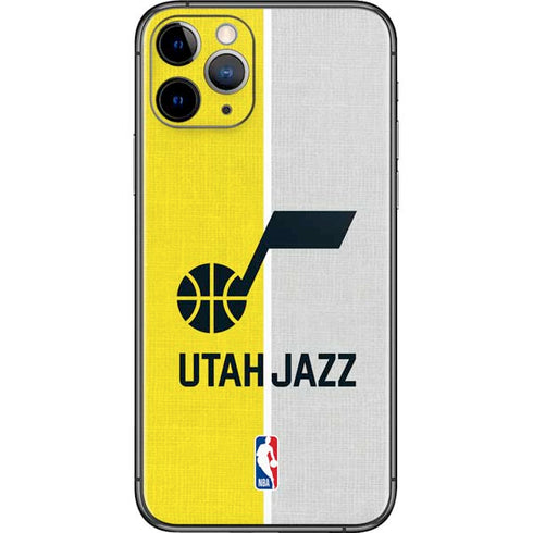 NBA Utah Jazz Split Canvas iPhone 11 Pro Skin