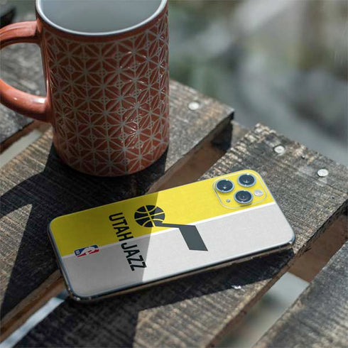 NBA Utah Jazz Split Canvas iPhone 11 Pro Skin