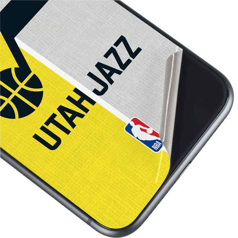 NBA Utah Jazz Split Canvas iPhone 11 Skin
