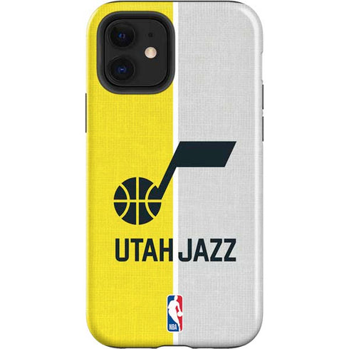 NBA Utah Jazz Split Canvas iPhone 12 Impact Case