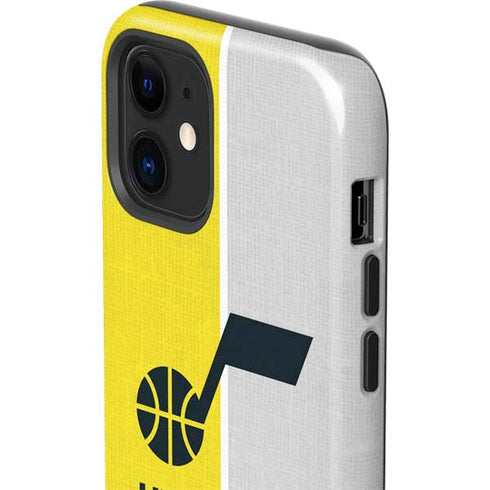NBA Utah Jazz Split Canvas iPhone 12 Impact Case