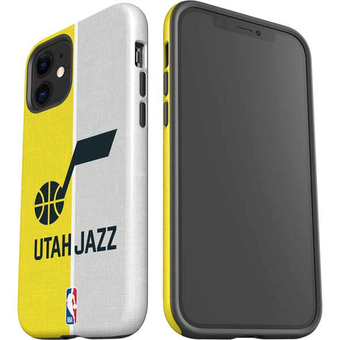 NBA Utah Jazz Split Canvas iPhone 12 Impact Case
