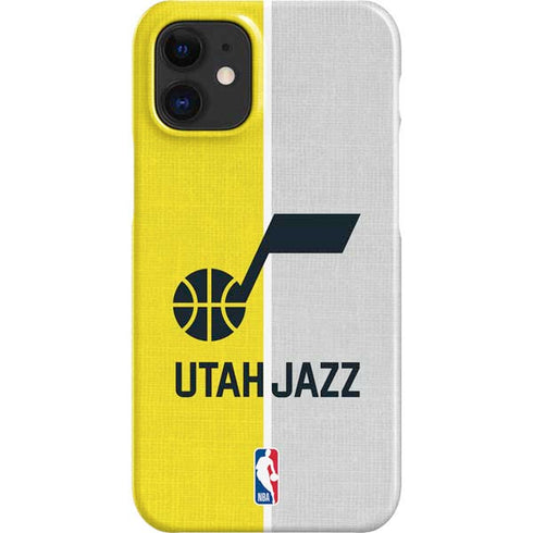 NBA Utah Jazz Split Canvas iPhone 12 Mini Lite Case