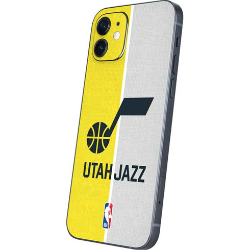 NBA Utah Jazz Split Canvas iPhone 12 Mini Skin