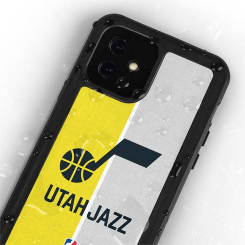 NBA Utah Jazz Split Canvas iPhone 12 Mini Waterproof Case