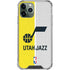 NBA Utah Jazz Split Canvas iPhone 12 Pro Clear Case
