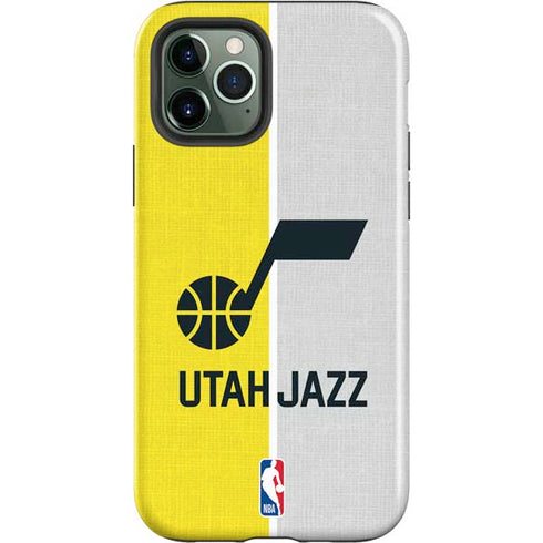 NBA Utah Jazz Split Canvas iPhone 12 Pro Impact Case