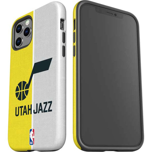 NBA Utah Jazz Split Canvas iPhone 12 Pro Impact Case