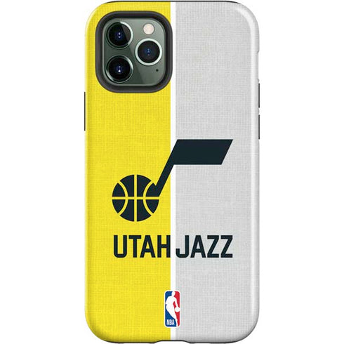 NBA Utah Jazz Split Canvas iPhone 12 Pro Max Impact Case