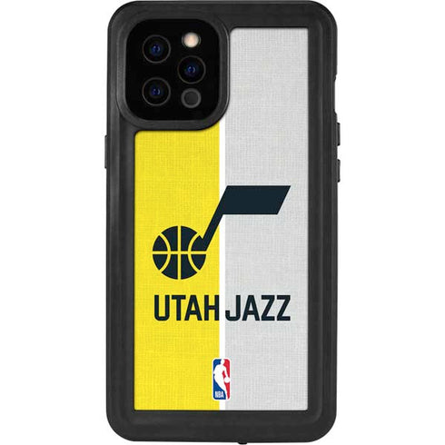 NBA Utah Jazz Split Canvas iPhone 12 Pro Max Waterproof Case