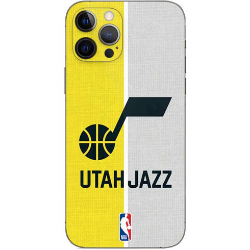 NBA Utah Jazz Split Canvas iPhone 12 Pro Skin