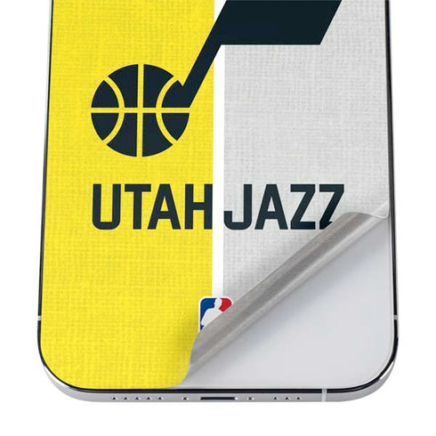 NBA Utah Jazz Split Canvas iPhone 12 Pro Skin