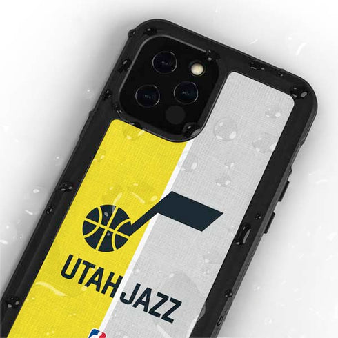 NBA Utah Jazz Split Canvas iPhone 12 Pro Waterproof Case