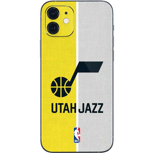NBA Utah Jazz Split Canvas iPhone 12 Skin