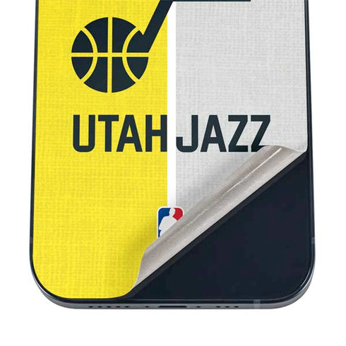 NBA Utah Jazz Split Canvas iPhone 12 Skin