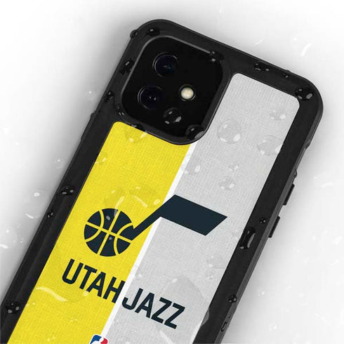 NBA Utah Jazz Split Canvas iPhone 12 Waterproof Case