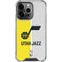 NBA Utah Jazz Split Canvas iPhone 13 Pro Clear Case