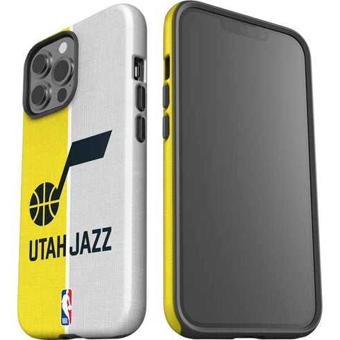 NBA Utah Jazz Split Canvas iPhone 13 Pro Max Impact Case
