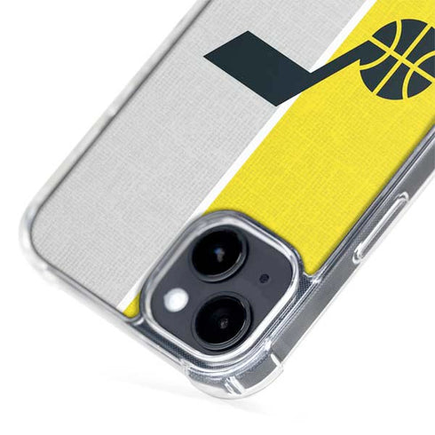 NBA Utah Jazz Split Canvas iPhone 14 MagSafe Case